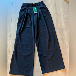 Halara High Waisted Side Pocket Wide Leg Waffle Casual Pants